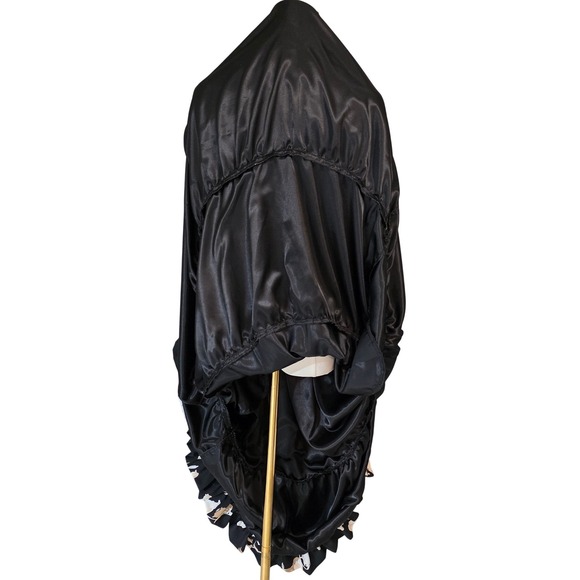 Sue Sartor by antrhopologie Floral Maxi Dress Mandarin Collar Belted Large - Picture 13 of 16